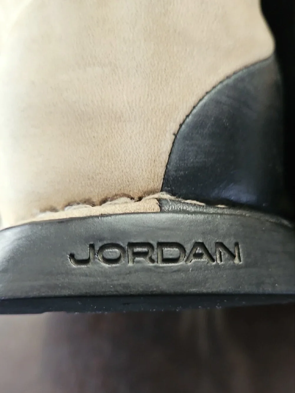 Nike Jordan Jumpman Two 3 Profiler Men’s tan Suade and black Leather Boots